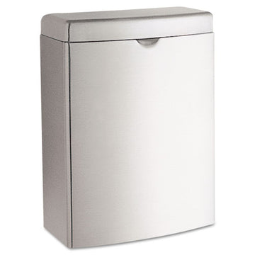 Bobrick Contura Sanitary Napkin Receptacle, Rectangular, 1 Gal, Stainless Steel freeshipping - TVN Wholesale